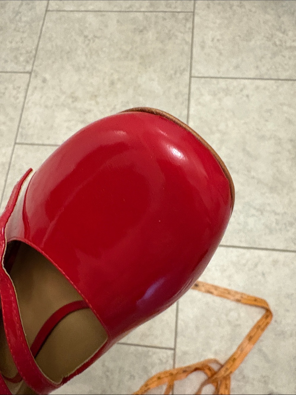 Reformation Red Patent Mary Jane Pumps - Picture 11 of 15